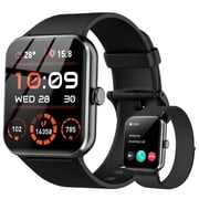 IOWODO Smart Watch for Android and iPhone, 1.85 Smartwatch for Women Men with Bluetooth Calling, Message Notifications, AI Voice Assistant, 100+ Sports Modes, Fitness Tracker