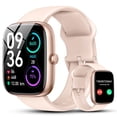 thumbnail image 1 of Smart Watch for Men Women, 1.85" Smartwatch with Bluetooth Call, Fitness Tracker, 100+ Sports Modes, IP68 Waterproof Smart Watch Compatible with Android iOS, for Gift Pink, 1 of 7
