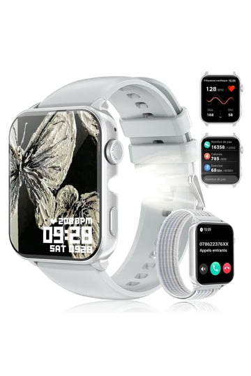 Womens Smart watch silver, new in box Amazon.com: Smart Watch for Women, Bluetooth Smartwatch Make  main image 4