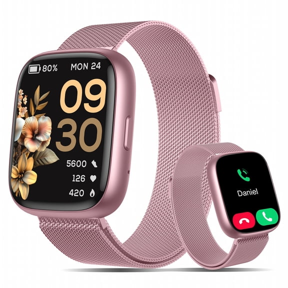 Smart Watch Fits for Android and iPhone, Smart watch for Women Men with Alexa Built-in, 1.83" HD Touchscreen Fitness Tracker 100 + Sports Mode , Smart Watch with Bluetooth Call, IP68, for Gift