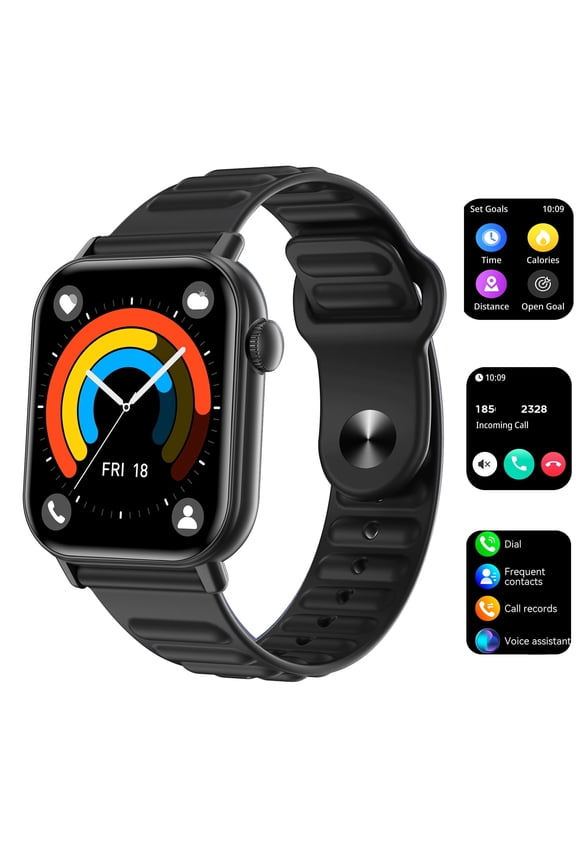 Smart Watch, 1.83" HD Bluetooth(Answer/Make Call), IP67 Waterproof, 150+ Sports Modes, Health, Fitness & Sleep Tracker, Timer, Fitness Watch for Android/iOS