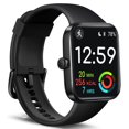 thumbnail image 1 of EEEkit Smart Watch Fitness Health Tracker Waterproof Smartwatch, 1.4 in, Aluminum Case, Black Band, 1 of 9