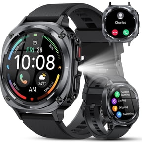 Military Smart Watch for Men Answer/Make Calls, 1.39" HD Fitness Tracker with Pedometer, 130+ Sports Mode Activity Trackers, IP68 Waterproof Outdoor Smartwatch Fits for iPhone and Android