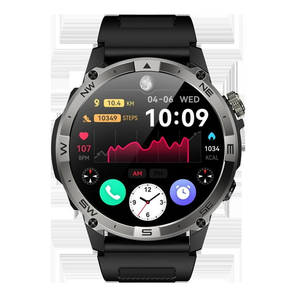 Smart Watch with GPS Tracking,1.43" AMOLED Display,IP68 Waterproof,30-Day Battery,Offline Payment  Fitness Tracker for Travel  Perfect Gift for Husband,Christmas,Valentine's Day (12-Month Warranty)