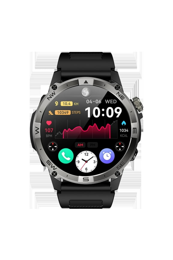 Smart Watch with GPS Tracking,1.43" AMOLED Display,IP68 Waterproof,30-Day Battery,Offline Payment  Fitness Tracker for Travel  Perfect Gift for Husband,Christmas,Valentine's Day (12-Month Warranty)