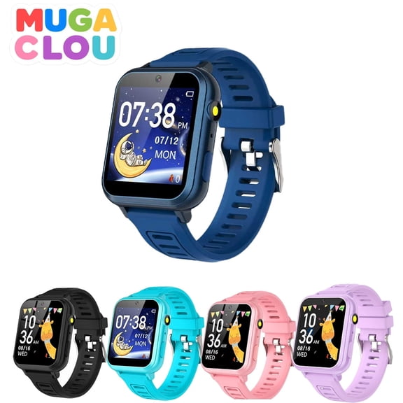 Smart Watch for Kids with 24 Puzzle Games, HD Touch Screen, Camera, Music Player, Pedometer, Alarm Clock, Calculator, Flashlight - 12/24hr Kids Watches Gift for 4-12 Year Old Boys