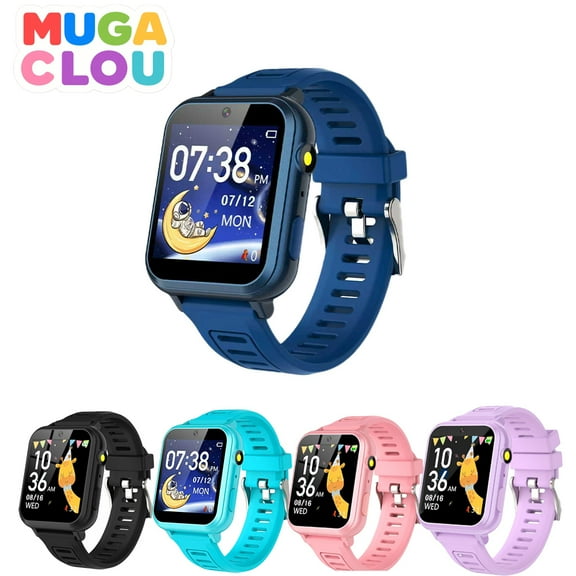Smart Watch for Kids with 24 Puzzle Games, HD Touch Screen, Camera, Music Player, Pedometer, Alarm Clock, Calculator, Flashlight - 12/24hr Kids Watches Gift for 4-12 Year Old Boys