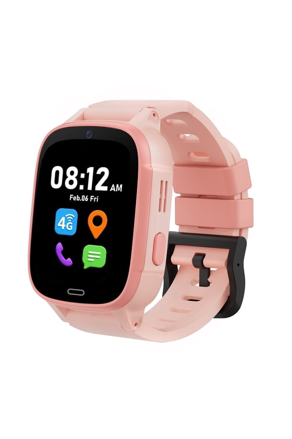 Smart Watch for Kids, 4G Kids-Safe Phone Watch | Precision Real-Time GPS Tracking | Video Calling, Call, Text, Camera, School Settings | IP67 Waterproof | Parental Controls | SOS & Safety Alerts