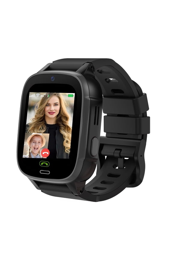 Smart Watch for Kids, 4G Kids-Safe Phone Watch | Precision Real-Time GPS Tracking | Video Calling, Call, Text, Camera, School Settings | IP67 Waterproof | Parental Controls | SOS & Safety Alerts