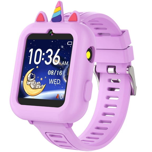 Smart Watch for Kids Girls Gift Age 3-12 with 39 Games Alarm Clock Camera Video Music Player Pedometer Flashlight 12/24 hr HD Touch Screen Kids Smart Watch Birthday Toys for 4 5 6 7 8 9 10 Year Olds