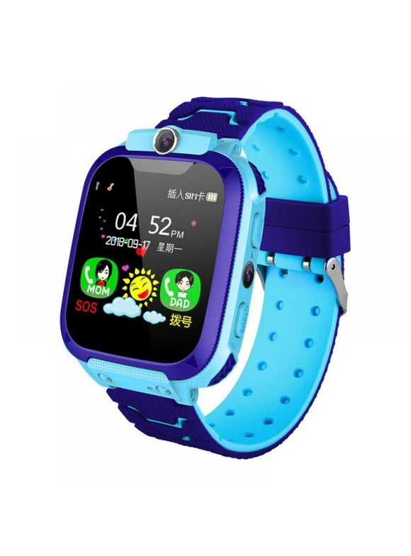 Smart Watch for Kids - Kid GPS Tracker with Phone Smartwatch for Boys Girls 3-12 Years Old with Two-Way Call SOS Anti-Lost Camera, Child Cellphone Watch School Class Gifts