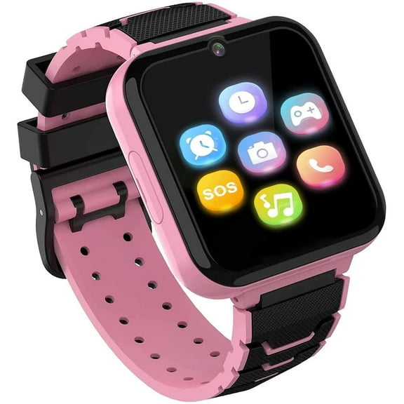 Smart Watch for Kids, Kids Smartwatch Phone for Boys Girls with 16 Games, HD Touch Screen Music Player SOS Two-Way Call Flashlight Calculator Recorder Alarm Clock,Birthday Gifts for 4-12Y