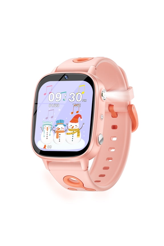 Smart Watch for Kids, Kids Watch Toys with 26 Games Camera Video Recorder Bedtime Stories Calendar Flashlight Learn Words Pedometer, Education Toys for 4-16 Year Olds, Gifts for Boys Girls, Pink