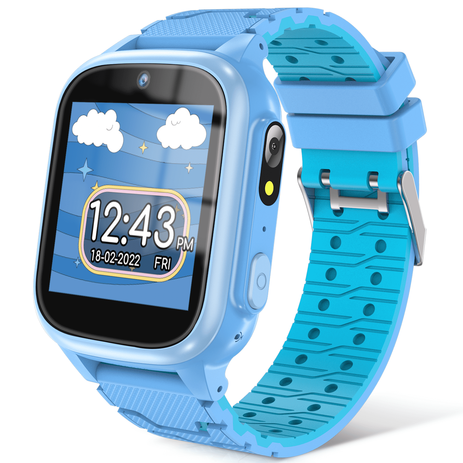 Smart Watch for Kids Kids Watches with 2 Cameras 15 Games Video Habit Tracker Step Counter 10 Stories Music Player Flashlight Birthday Christmas Gift for 3 12 Year Old Boys Girls Blue Walmart