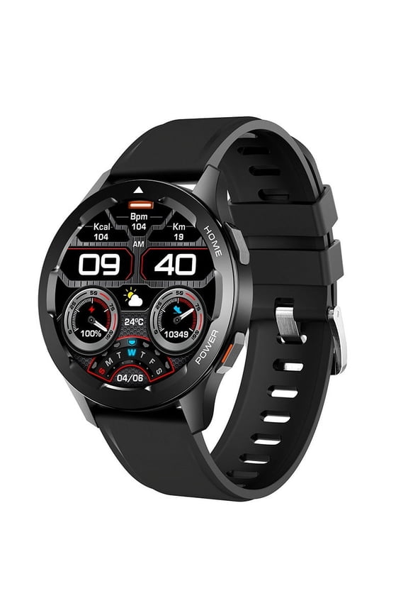 Smart Watch Men Sports Smartwatch NFC Access Control Calls Bluetooth Temperature Heart Rate Detection-BLACK