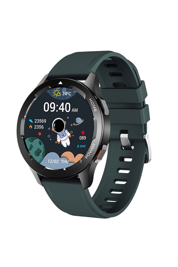 Smart Watch Men Sports Smartwatch NFC Access Control Calls Bluetooth Temperature Heart Rate Detection-GREEN