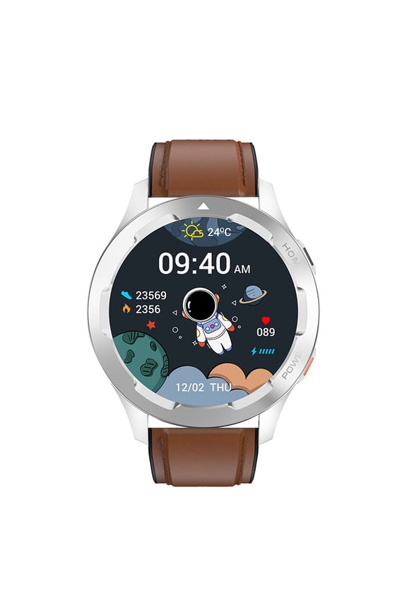 Smart Watch Men Sports Smartwatch NFC Access Control Calls Bluetooth Temperature Heart Rate Detection-SILVER