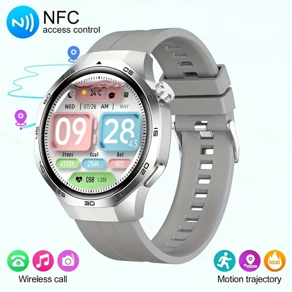 Smart Watch For Men, Wireless Answer Make Calls, Message Notification, HD Touch Smartwatch, Step Counter Sports Smart Watch Compatible With IPhone And Android Phones