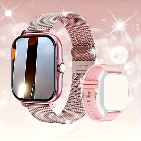 Smart Watch for Men Women, 1.8'' Full Touch Screen, Wireless Charging, Bluetooth Calls, 100+ Sport Modes, Heart Rate/Sleep Monitor, Music Control, IP68 Waterproof, Compatible with iPhone Android