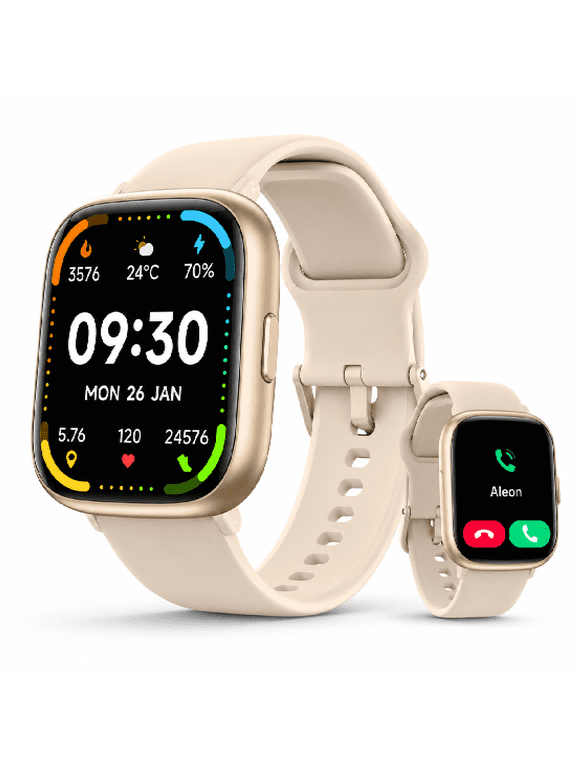 Smart Watch for Men Women,1.83" HD Touchscreen Smartwatch with Alexa System, Bluetooth Call, 120+Sports, IP68 Waterproof Fitness Tracker Compatible with Android and iOS, Pink
