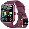 thumbnail image 1 of IOWODO Smart Watch for Android and iPhone, 1.85" Smartwatch for Women Men with Bluetooth Calling, Message Notifications, AI Voice Assistant, 100+ Sports Modes, Fitness Tracker, 1 of 11