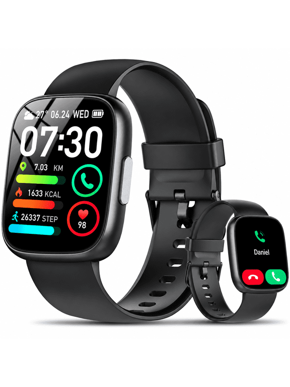 Smart Watch for Men Women (Answer/Make Calls),1.95" Touchscreen Fitness Tracker with 110+ Sport Modes,Heart Rate/Sleep Monitor/Pedometer Fitness Watch,IP68 Waterproof Activity Tracker for Android iOS