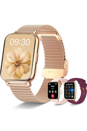 Smart Watch (Men & Women): 100+ Sport Modes, AI Voice, Sleep Monitor, Music Control, Remote Camera, Alarm, Weather, Gift for Friends/Girlfriend, Phone Compatible