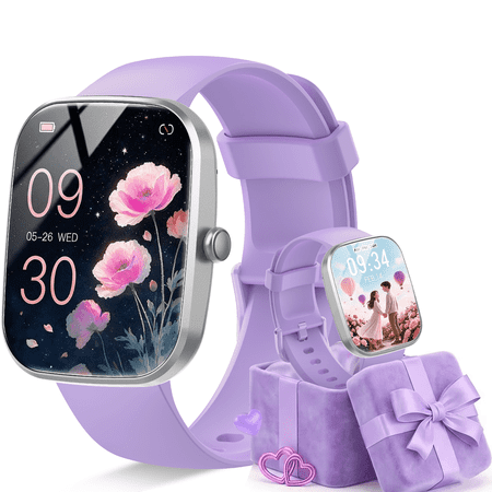 Smart Watch for Men Women, 1.91" HD Smartwatch Fits for Android and iPhone, Fitness Tracker with Bluetooth Answer/Make Calls/120+Sports Modes/IP68 Waterproof/Sleep/Pedometer, Perfect Gift