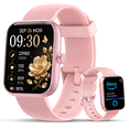 thumbnail image 1 of Smart Watch for Men Women with Alexa Built-in, 1.83" Fitness Watch with Bluetooth 5.3 (Answer/Make Call), IP68 Fitness Tracker Women Men, 100+ Sports Activity Tracker for Android & iOS, Pink, 1 of 8