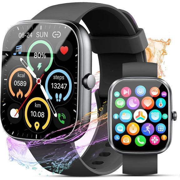 Smart Watch for Men Women (Answer/Make Call), 2026 New 1.91" HD SmartWatch, Fitness Watch with 120+ Sport Modes, IP68 Waterproof, Pedometer, Heart Rate/Sleep Monitor, Activity Tracker for Android iOS