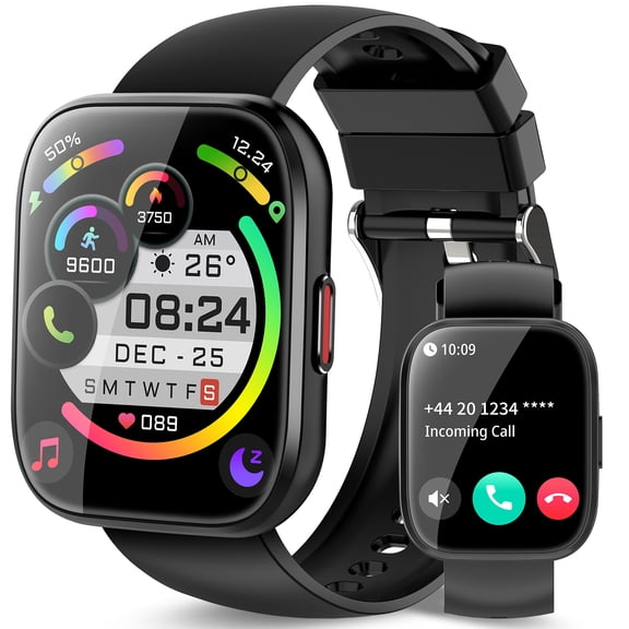 Smart Watch for Men Women Bluetooth Call, 1.85" HD Touch Screen Fitness Watch with Sleep Monitor, 112  Sports Modes, IP68 Waterproof Activity Trackers for Android iOS
