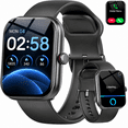 thumbnail image 1 of Smart Watch for Men Women, 1.91" Touch Screen Smartwatch for Android iPhone, Alexa Built-in, Fitness Tracker with Bluetooth Call, 100+ Sports Modes, IP68 Waterproof, Sleep Monitor, 1 of 8