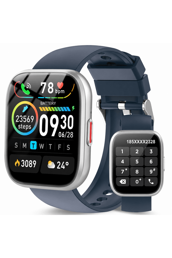 Smart Watch for Men Women Bluetooth Call, 1.85" HD Touch Screen Fitness Watch with Sleep Monitor, 112+ Sports Modes, IP68 Waterproof Activity Trackers for Android iOS