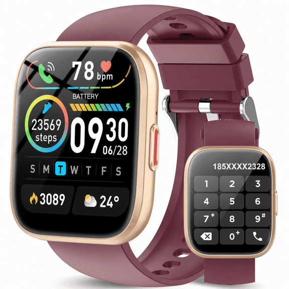 Smart Watch for Men Women Bluetooth Call, 1.85" HD Touch Screen Fitness Watch with Sleep Monitor, 112+ Sports Modes, IP68 Waterproof Activity Trackers for Android iOS
