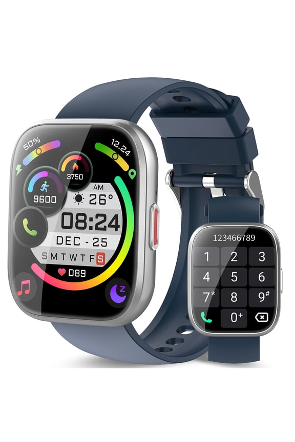 Smart Watch for Men Women Bluetooth Call, 1.85" HD Touch Screen Fitness Watch with Sleep Monitor, 112+ Sports Modes, IP68 Waterproof Activity Trackers for Android iOS