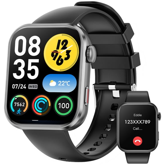 Smart Watch for Men Women, 2026 New Smartwatch(Metal body) , 1.93" Fitness Watch with Answer/Make Call/120+ Sport Modes/Pedometer/IP68 Waterproof, Fitness Tracke Fits for Android/iPhone,Black
