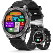 Smart Watch for Motorola Moto G Stylus 5G 2024 - AMOLED 1.43" Display with LED Flashlight, Outdoor Smartwatch with Compass/Altitude/Air Pressure, Waterproof Fitness Tracker Watch