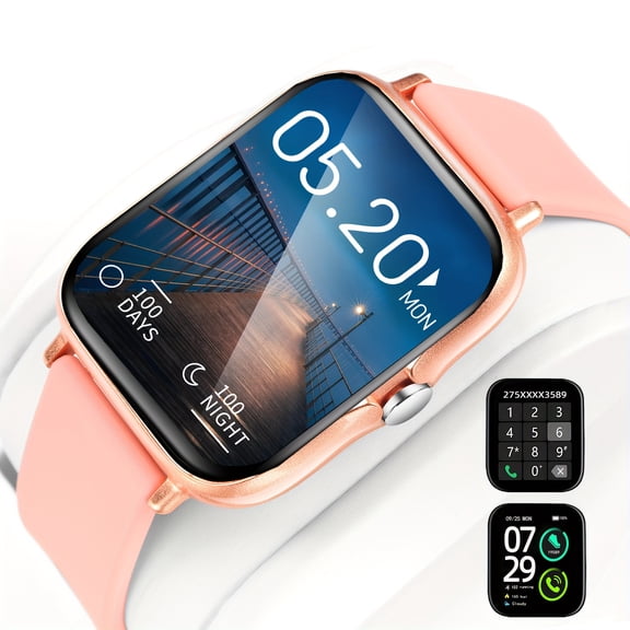 Smart Watch, Multiple Sports Modes, Wireless Calling, Weather Updates, Remote Camera Control, Music Control, Compatible with IOS and Android, New 1.83-Inch Large Screen Smart Watch