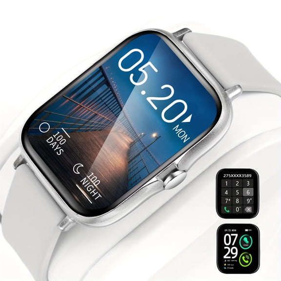 Smart Watch, Multiple Sports Modes, Wireless Calling, Weather Updates, Remote Camera Control, Music Control, Compatible with IOS and Android, New 1.83-Inch Large Screen Smart Watch