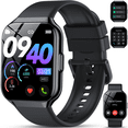 thumbnail image 1 of Smart Watch, QCOQ 1.96" TFT-LCD Smartwatch for Men Women IP68 Waterproof, 110+Sport Modes, Fitness Activity Tracker, Heart Rate Monitor Sleep Step Counter for Android iPhone, Black, 1 of 8