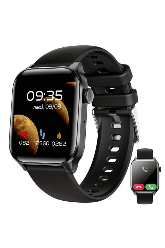 Smart Watch Qwtwty Smart Watch 1.83Inch Display Screen Smart Watches for Android Phones Smart Fitness Watch for Women Man Smartwatch