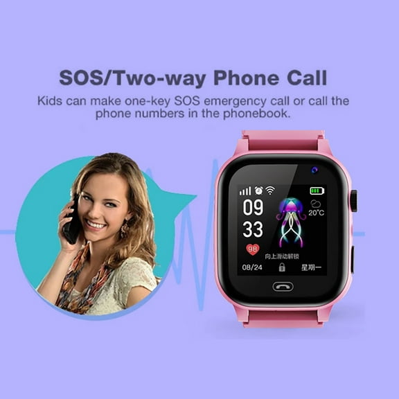 Smart Watch - SIM Cards Calling, GPS Tracker Locator, Cameras, Music Player, Alarm Clock, 1.44" Screen, Gift for 5-12 Year Old Boys Girls