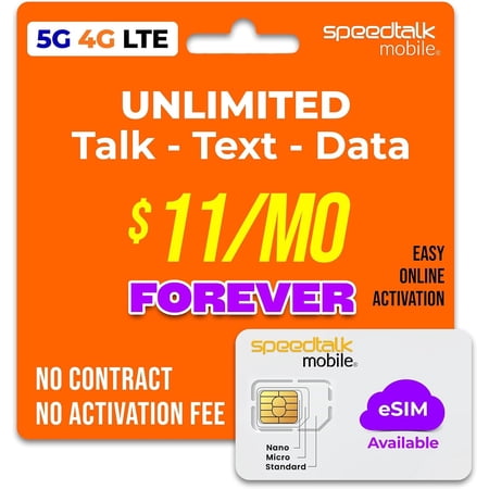 SpeedTalk Mobile Smart Watch Starter SIM Card Kit