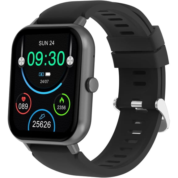 Smart Watch for Samsung Galaxy S24 Ultra - with Bluetooth Call, 1.9" HD Touch Screen Fitness Tracker 50+ Sport Modes Elegant Activity Tracker for Android/iOS Phones - Black