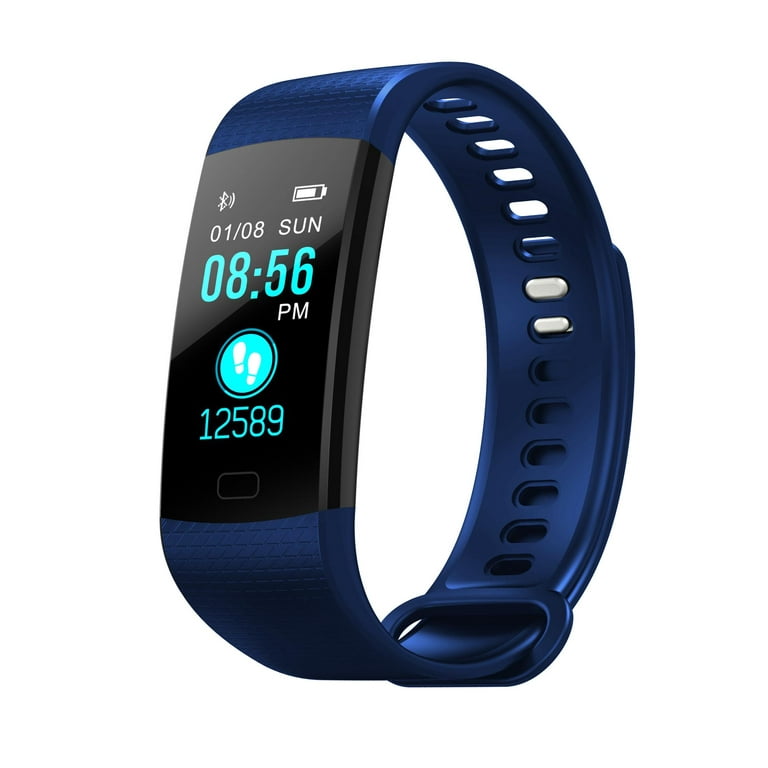 Color Blocks Smart Band Bracelet Watch Connects Bluetooth Active Tracker