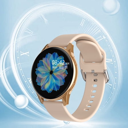 , Smart Watches for Men, Bluetooth Call Sports Smart Watch with Customized HD Full Touchcontrol Dial Intelligent Voice Control Assistant Information Synchronization Sleep Monitoring(Gold)