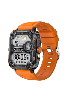 , Smart Watches for Women, Smart Watch 1.95in TFT 240x282IPS Display Screen Smart Watches for Android Phones Smart Fitness Watch for Women Man Smartwatch, Smart Watches for Men(Orange)