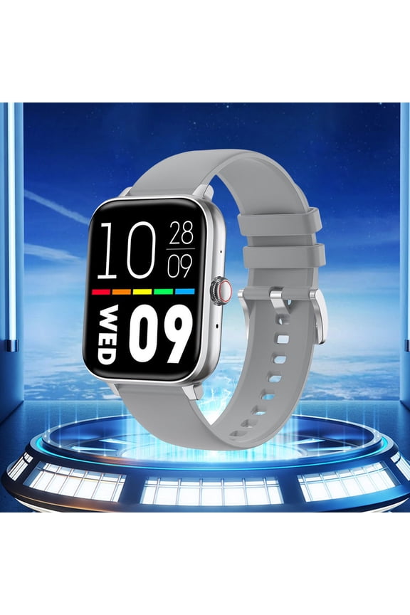 , Smart Watches for Women, Smart Watch Full Screen Smart Watches for Android IOS Phones Smart Fitness Watch for Women Man Smartwatch, Smart Watches for Men(Silver)