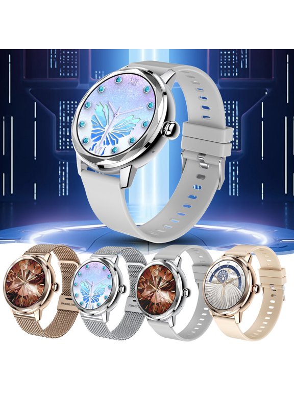 , Smart Watches for Women, Smart Watch Full Screen Smart Watches for Android IOS Phones Smart Fitness Watch for Women Smartwatch, Smart Watches for Men(White)
