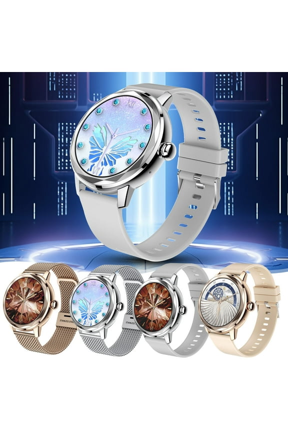 , Smart Watches for Women, Smart Watch Full Screen Smart Watches for Android IOS Phones Smart Fitness Watch for Women Smartwatch, Smart Watches for Men(White)